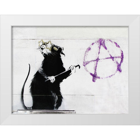 177 Fern Street, San Francisco White Modern Wood Framed Art Print by Anonymous (attributed to Banksy)
