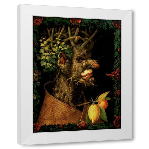 Winter White Modern Wood Framed Art Print by Arcimboldo, Giuseppe