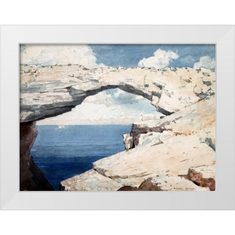 Glass Windows, Bahamas White Modern Wood Framed Art Print by Homer, Winslow