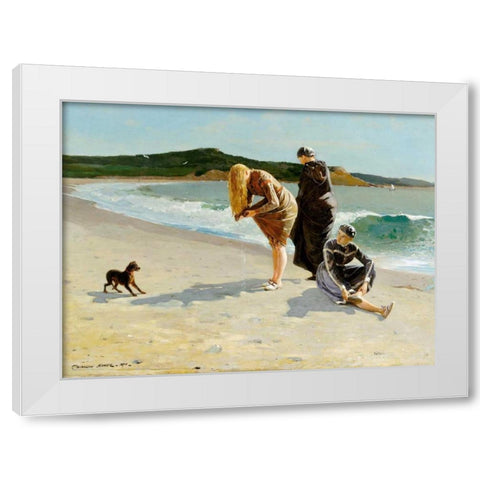 Eagle Head, Manchester, Massachusetts White Modern Wood Framed Art Print by Homer, Winslow