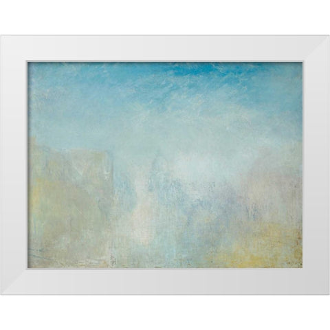 Venice with the Salute White Modern Wood Framed Art Print by Turner, William