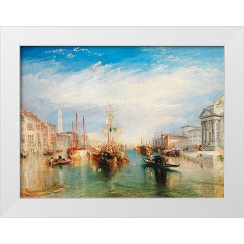 Venice- from the Porch of Madonna della Salute White Modern Wood Framed Art Print by Turner, William