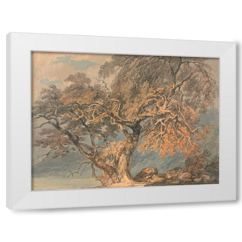 A Great Tree White Modern Wood Framed Art Print by Turner, William