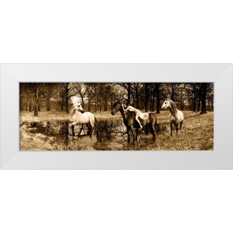 Spirits of the Woods White Modern Wood Framed Art Print by Moreau, Marc