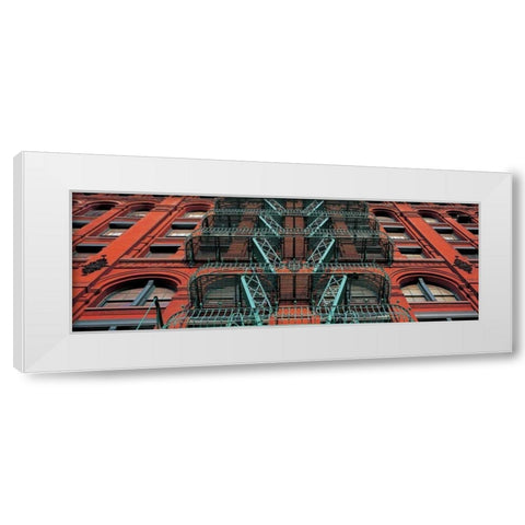 The Puck Building Facade Soho NYC White Modern Wood Framed Art Print by Berenholtz, Richard
