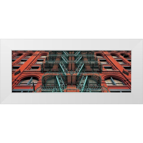 The Puck Building Facade Soho NYC White Modern Wood Framed Art Print by Berenholtz, Richard