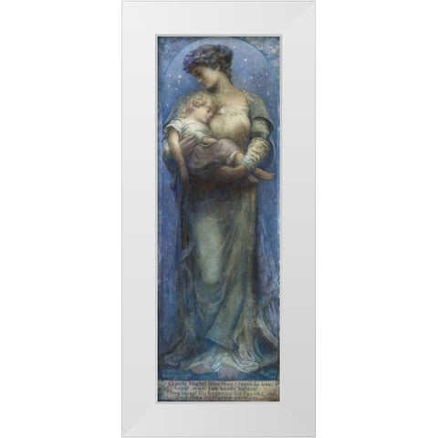 O Holy Night White Modern Wood Framed Art Print by Raymond, Henry