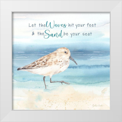 By the Seashore X White Modern Wood Framed Art Print by Coulter, Cynthia