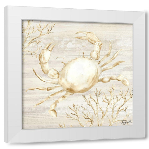 Calm Shores II White Modern Wood Framed Art Print by Tre Sorelle Studios