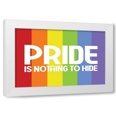 Pride Gnomes XIII White Modern Wood Framed Art Print by Reed, Tara