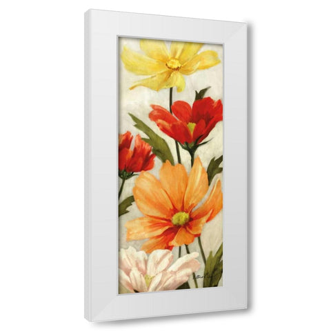 Spice Floral Panel II White Modern Wood Framed Art Print by Milan, Vittorio