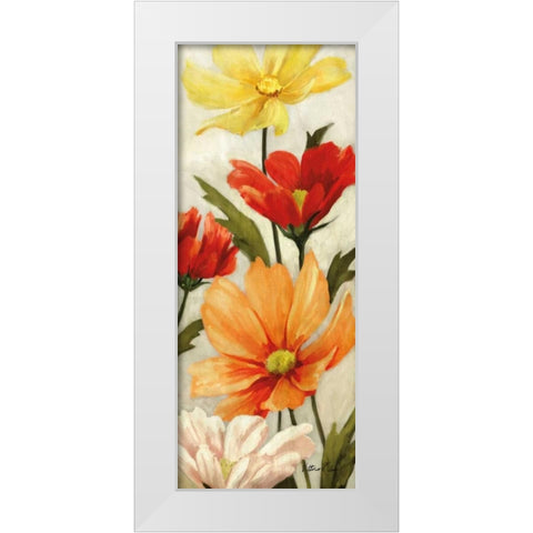 Spice Floral Panel II White Modern Wood Framed Art Print by Milan, Vittorio