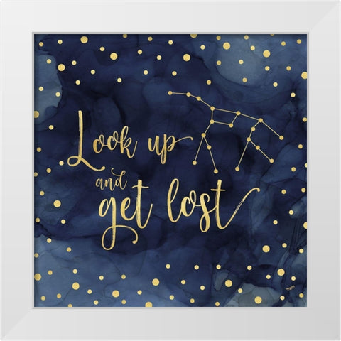 Oh My Stars II Look Up White Modern Wood Framed Art Print by Reed, Tara