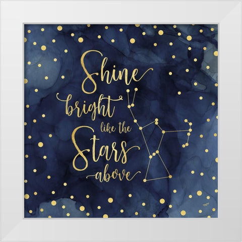 Oh My Stars III Shine Bright White Modern Wood Framed Art Print by Reed, Tara