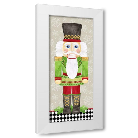 Nutcracker Christmas I White Modern Wood Framed Art Print by Reed, Tara