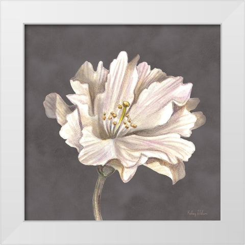 Cream Willow Blossom II White Modern Wood Framed Art Print by Wilson, Kelsey