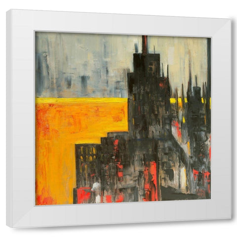 The City that Never Sleeps I White Modern Wood Framed Art Print by Fine, Alexi