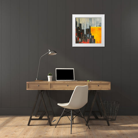 The City that Never Sleeps II White Modern Wood Framed Art Print by Fine, Alexi