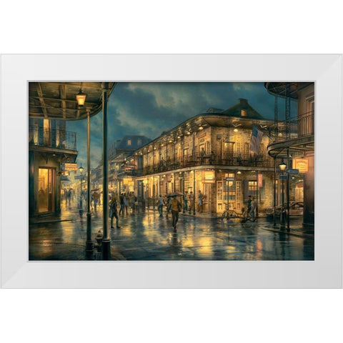 Do You Remember White Modern Wood Framed Art Print by Lushpin, E.
