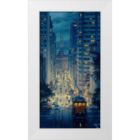 Light Canyon White Modern Wood Framed Art Print by Lushpin, E.