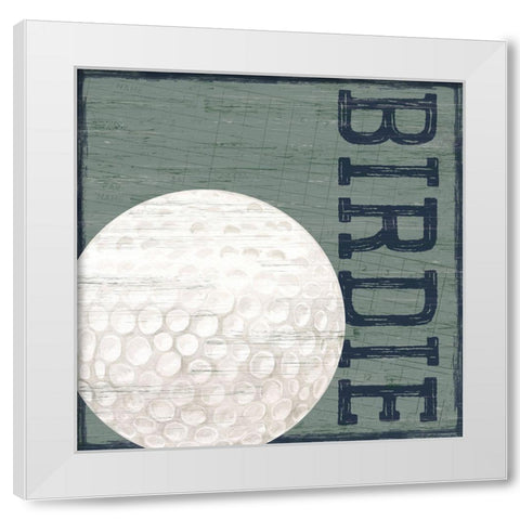 Golf Days neutral XIII-Birdie White Modern Wood Framed Art Print by Reed, Tara