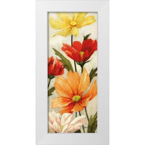Spice Floral Panel II White Modern Wood Framed Art Print by Milan, Vittorio