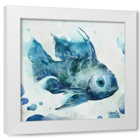 Watercolor Sea Creatures I White Modern Wood Framed Art Print by Milan, Vittorio