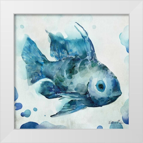 Watercolor Sea Creatures I White Modern Wood Framed Art Print by Milan, Vittorio