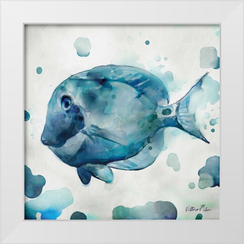 Watercolor Sea Creatures II White Modern Wood Framed Art Print by Milan, Vittorio