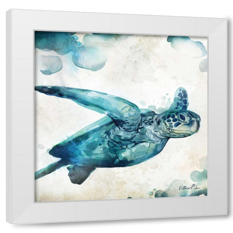 Watercolor Sea Creatures III White Modern Wood Framed Art Print by Milan, Vittorio