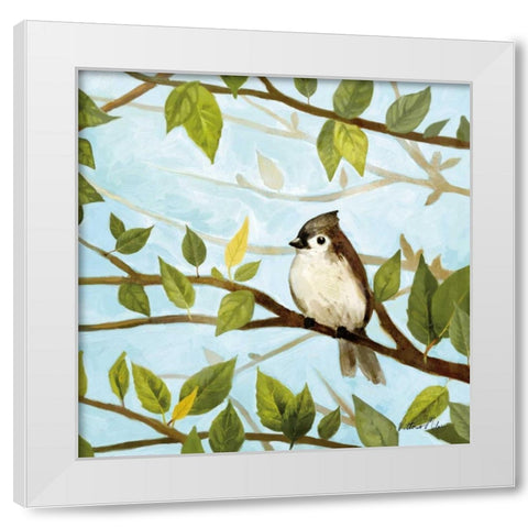 Morning Song II White Modern Wood Framed Art Print by Milan, Vittorio