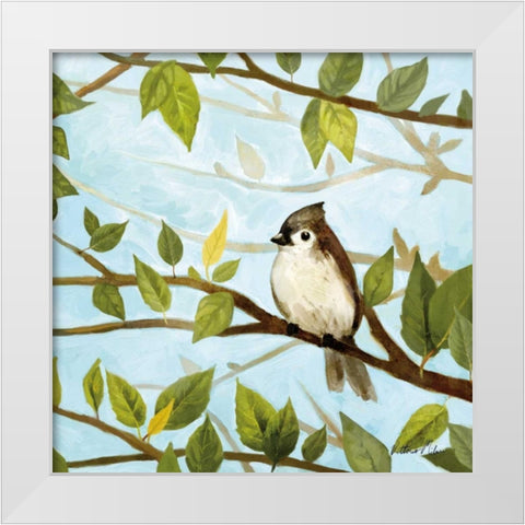 Morning Song II White Modern Wood Framed Art Print by Milan, Vittorio