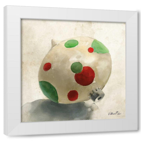 Ornament Trio II White Modern Wood Framed Art Print by Milan, Vittorio