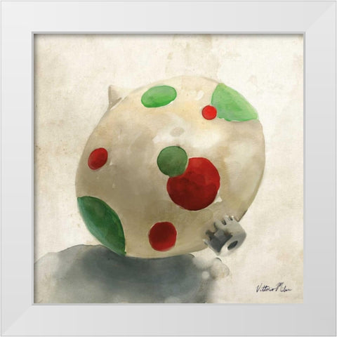 Ornament Trio II White Modern Wood Framed Art Print by Milan, Vittorio