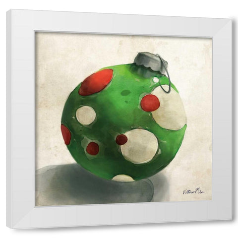 Ornament Trio III White Modern Wood Framed Art Print by Milan, Vittorio