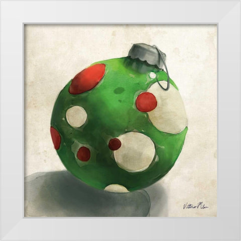 Ornament Trio III White Modern Wood Framed Art Print by Milan, Vittorio