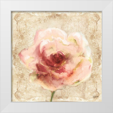 Lace Garden II White Modern Wood Framed Art Print by Tre Sorelle Studios