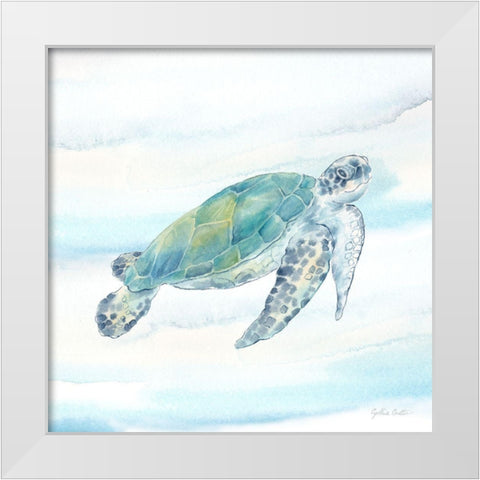 Great Blue Sea XII White Modern Wood Framed Art Print by Coulter, Cynthia