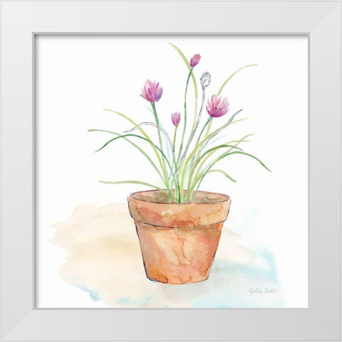 Let it Grow VII White Modern Wood Framed Art Print by Coulter, Cynthia