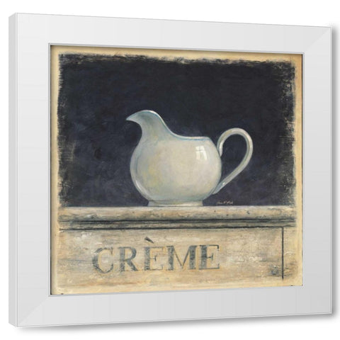 Cafe De Provence White Modern Wood Framed Art Print by Fisk, Arnie