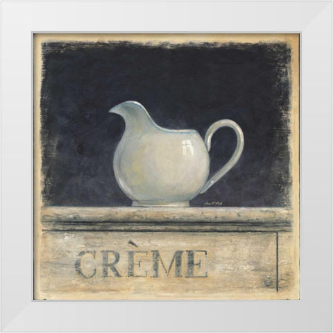 Cafe De Provence White Modern Wood Framed Art Print by Fisk, Arnie