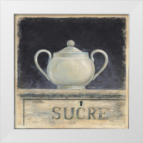 Sucre De Provence White Modern Wood Framed Art Print by Fisk, Arnie