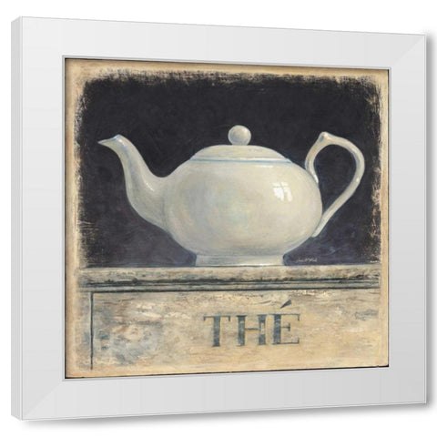 The De Provence White Modern Wood Framed Art Print by Fisk, Arnie