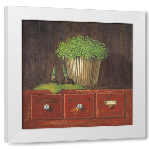 Persil White Modern Wood Framed Art Print by Fisk, Arnie