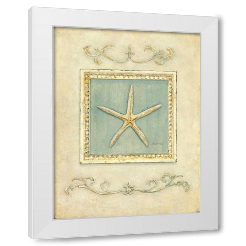 Classic Starfish White Modern Wood Framed Art Print by Fisk, Arnie