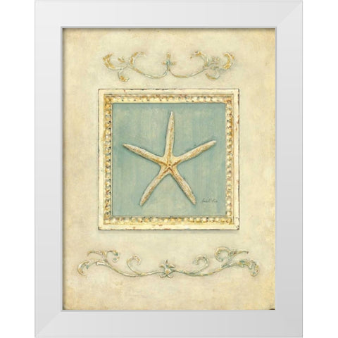 Classic Starfish White Modern Wood Framed Art Print by Fisk, Arnie