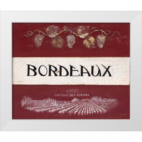 Bordeaux Cellar Reserve White Modern Wood Framed Art Print by Fisk, Arnie