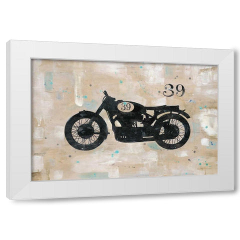 Vintage 39 White Modern Wood Framed Art Print by Fisk, Arnie