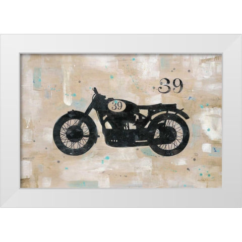 Vintage 39 White Modern Wood Framed Art Print by Fisk, Arnie