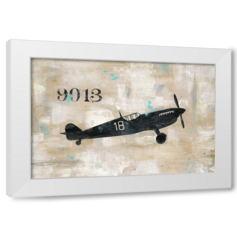 Fighter 18 White Modern Wood Framed Art Print by Fisk, Arnie